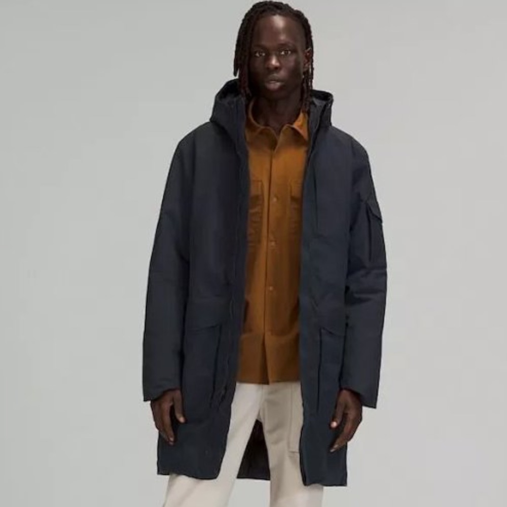 Lululemon Cold City Parka Navy Blue XL